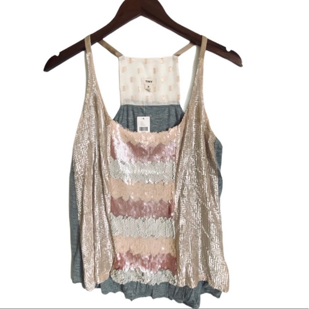NWOT Anthropologie TINY Sequin Tank